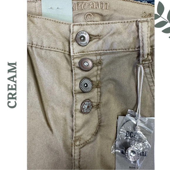 Cream Baily Regular Fit Cotton
TwillPant Exposed Button Detail Size
28 Tan - Picture 11 of 12
